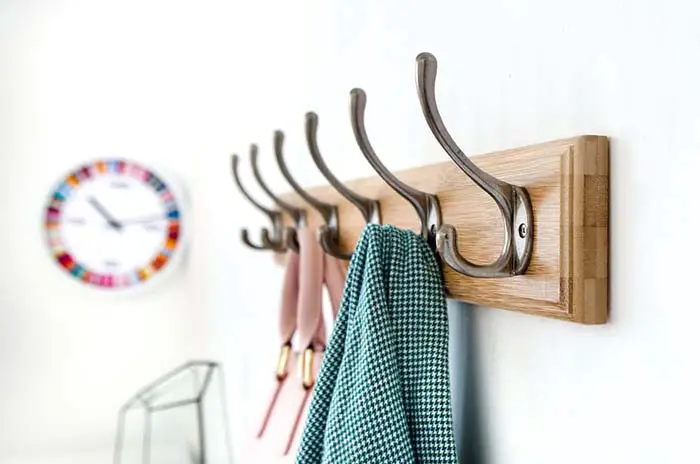 Hooks or Racks for Hanging Towels